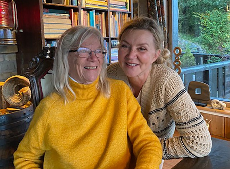 Pernille Aalund og hendes mor