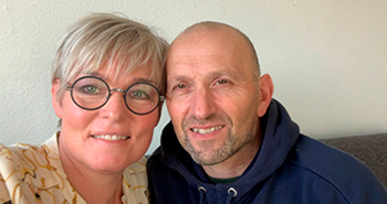 Frank og Anja gav plads til familien, da de flyttede fra hinanden