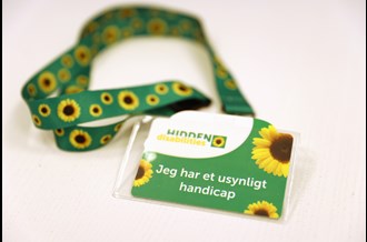 Solsikkesnor – internationalt symbol på usynlige handicap