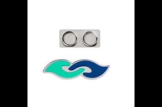 Pin med magnet-lukning med Demenssymbolet